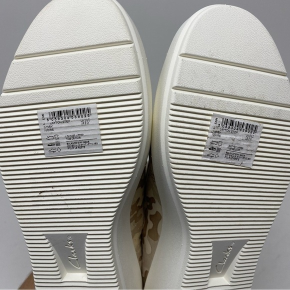 Clarks Layton Step Sneaker Ivory FLAW - Picture 6 of 8